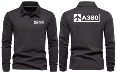 AIRBUS A380 LONG SLEEVE POLO
